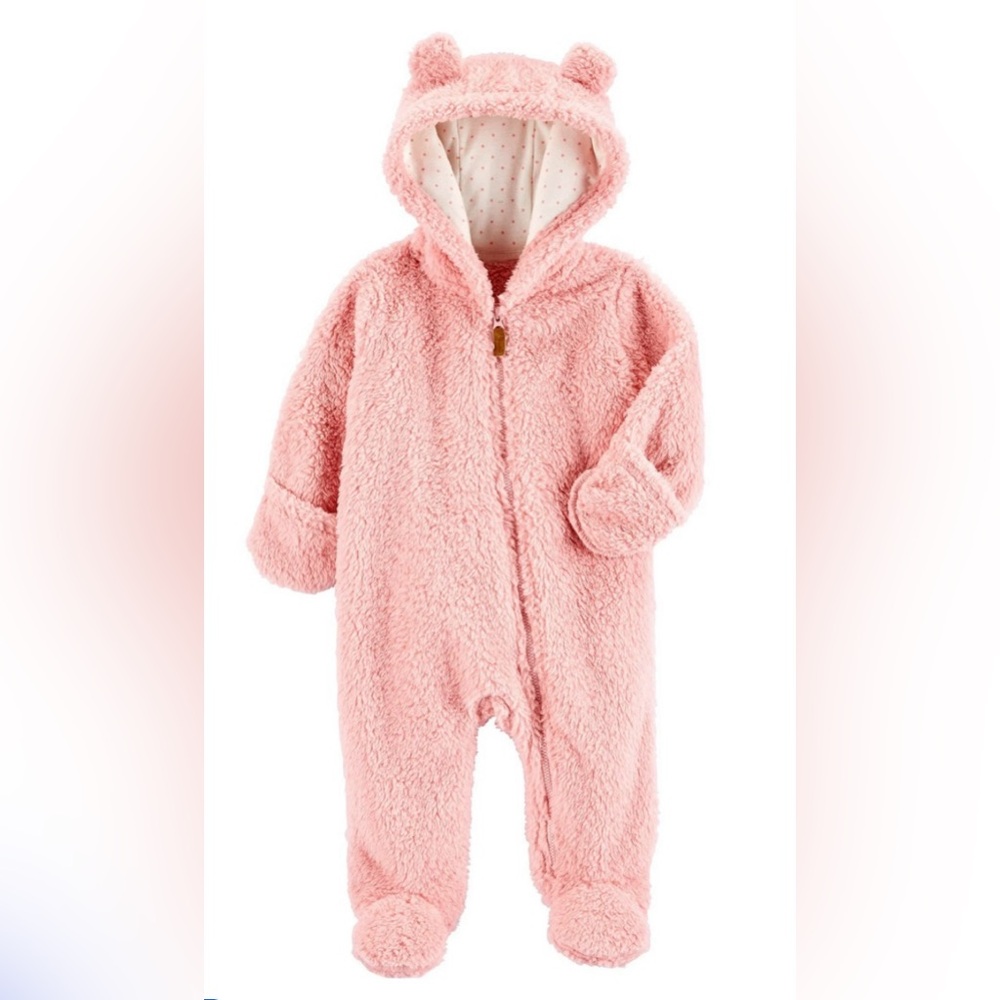 6 mo Carter's Baby Girls' Sherpa Pram Jumpsuit